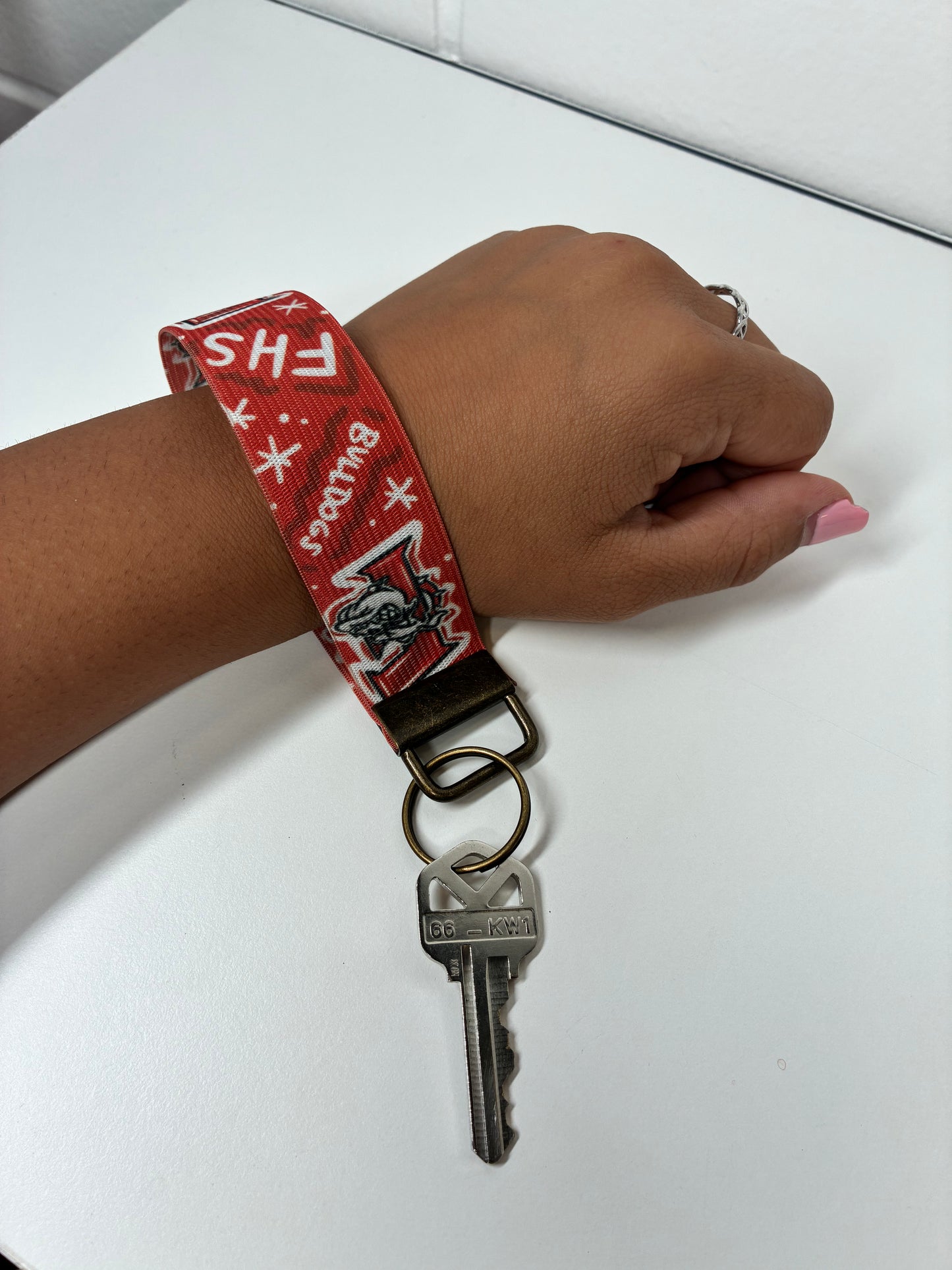 FHS Bulldogs Wristlet Key Chain