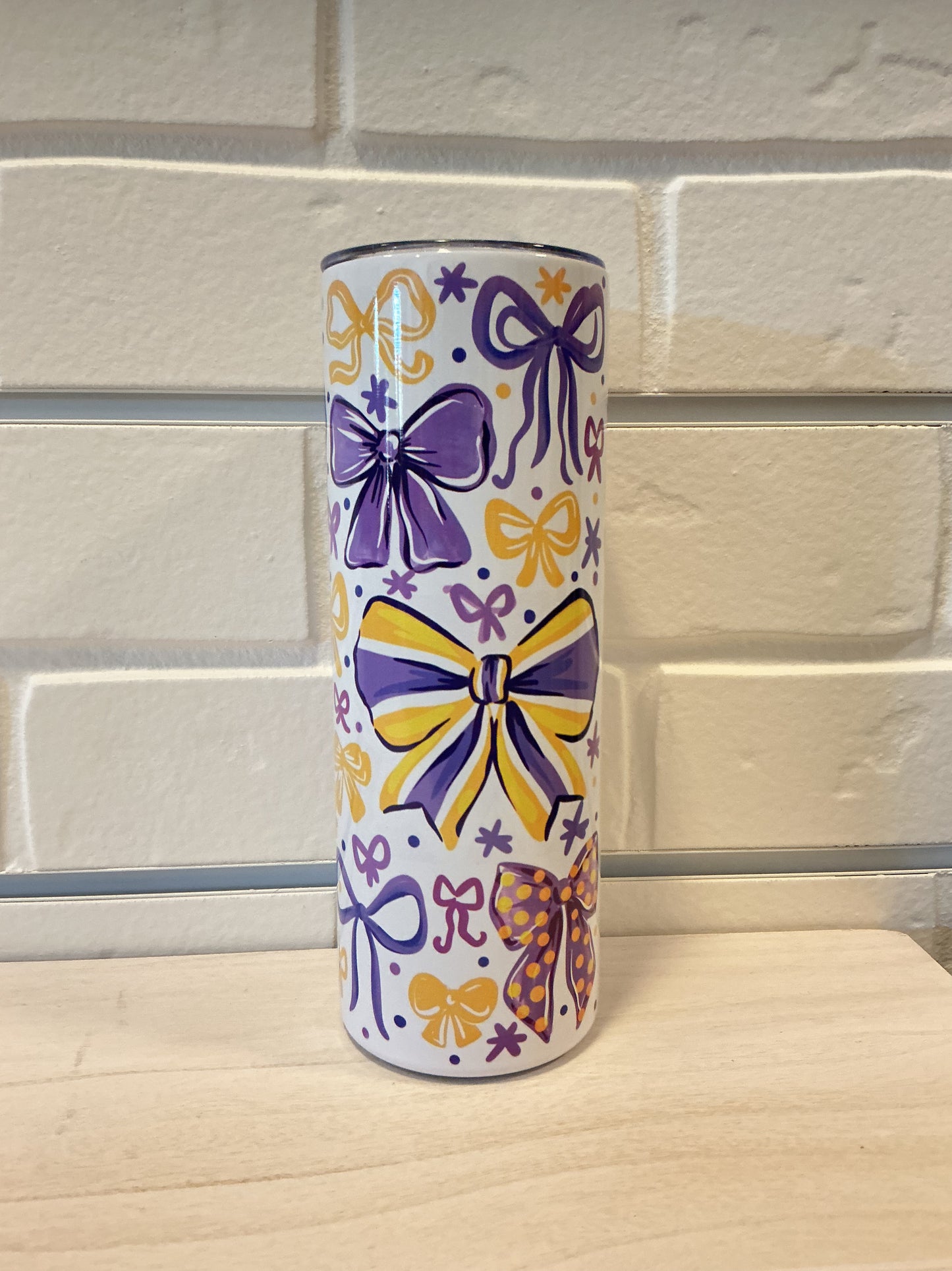 LSU Bow School Spirit Tumblers
