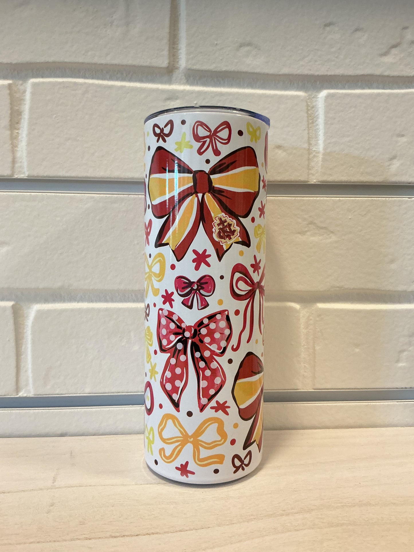 Wolverines Bow School Spirit Tumblers