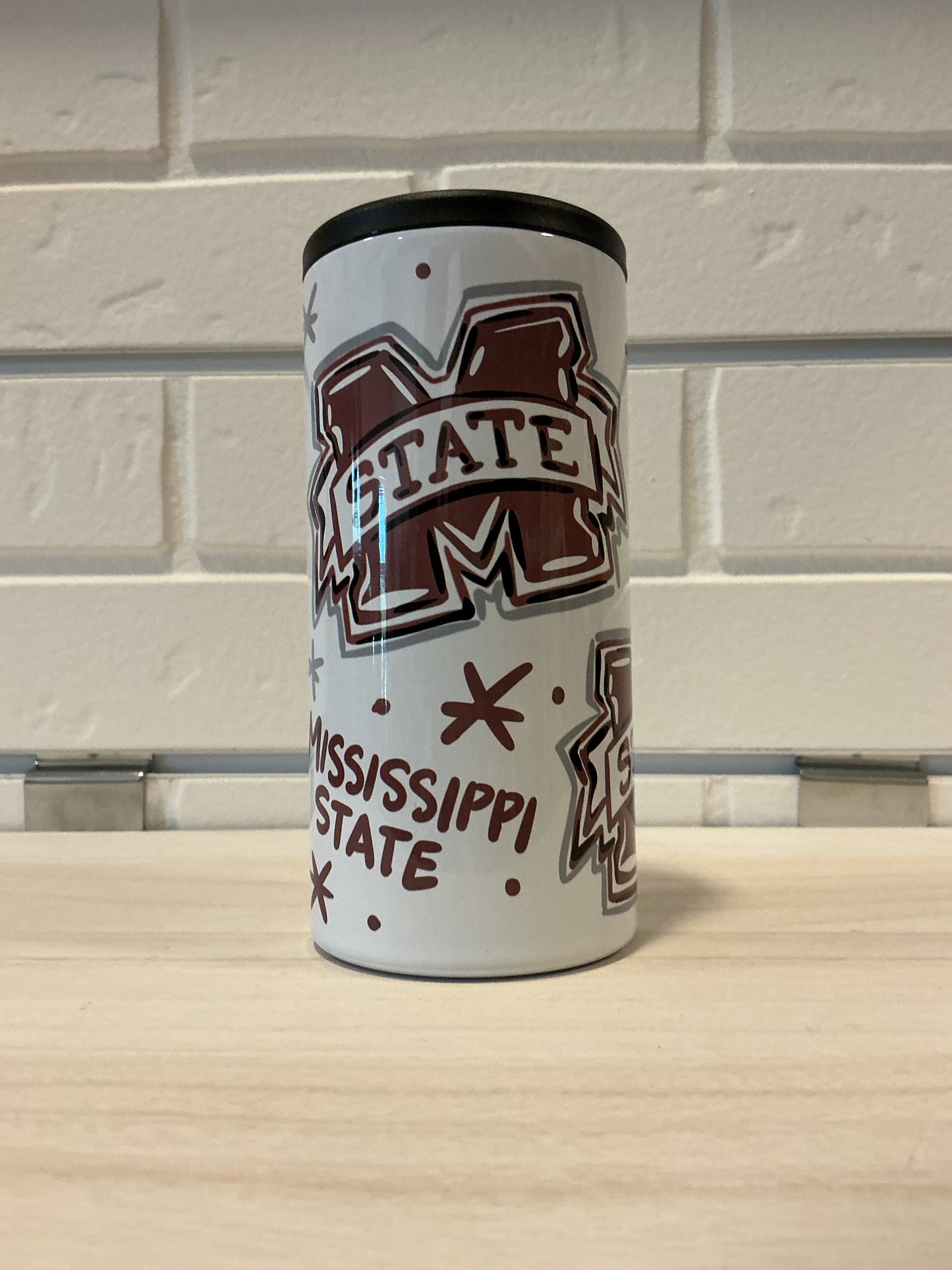 Mississippi State Slim Can Cooler