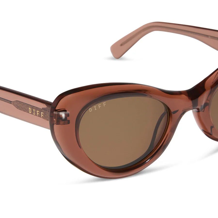 Diff Zaria Café Brown Sunglasses