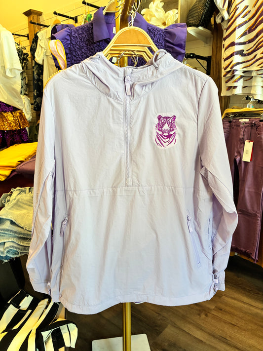 Lavender LSU Tiger Windbreaker