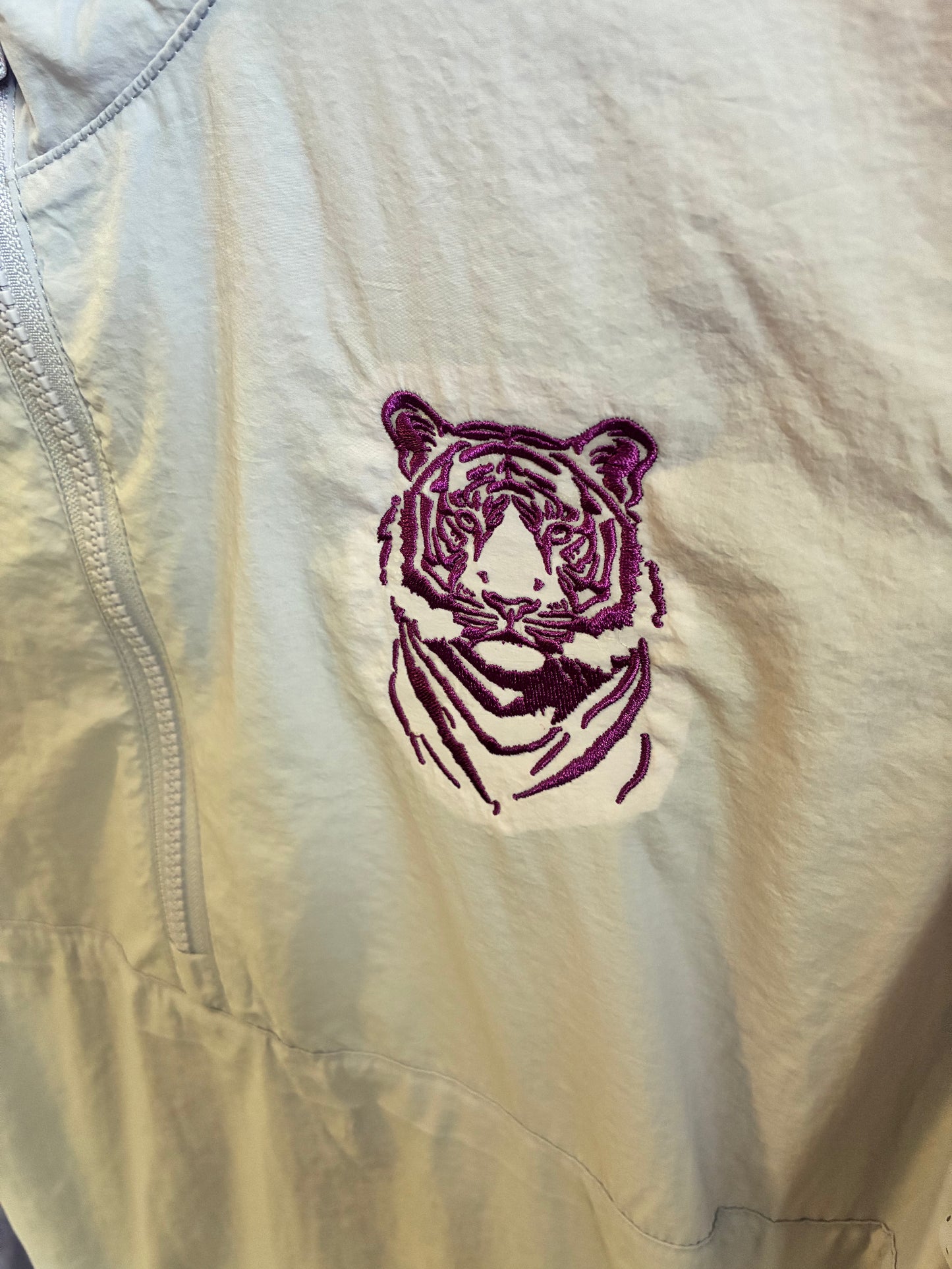 Lavender LSU Tiger Windbreaker