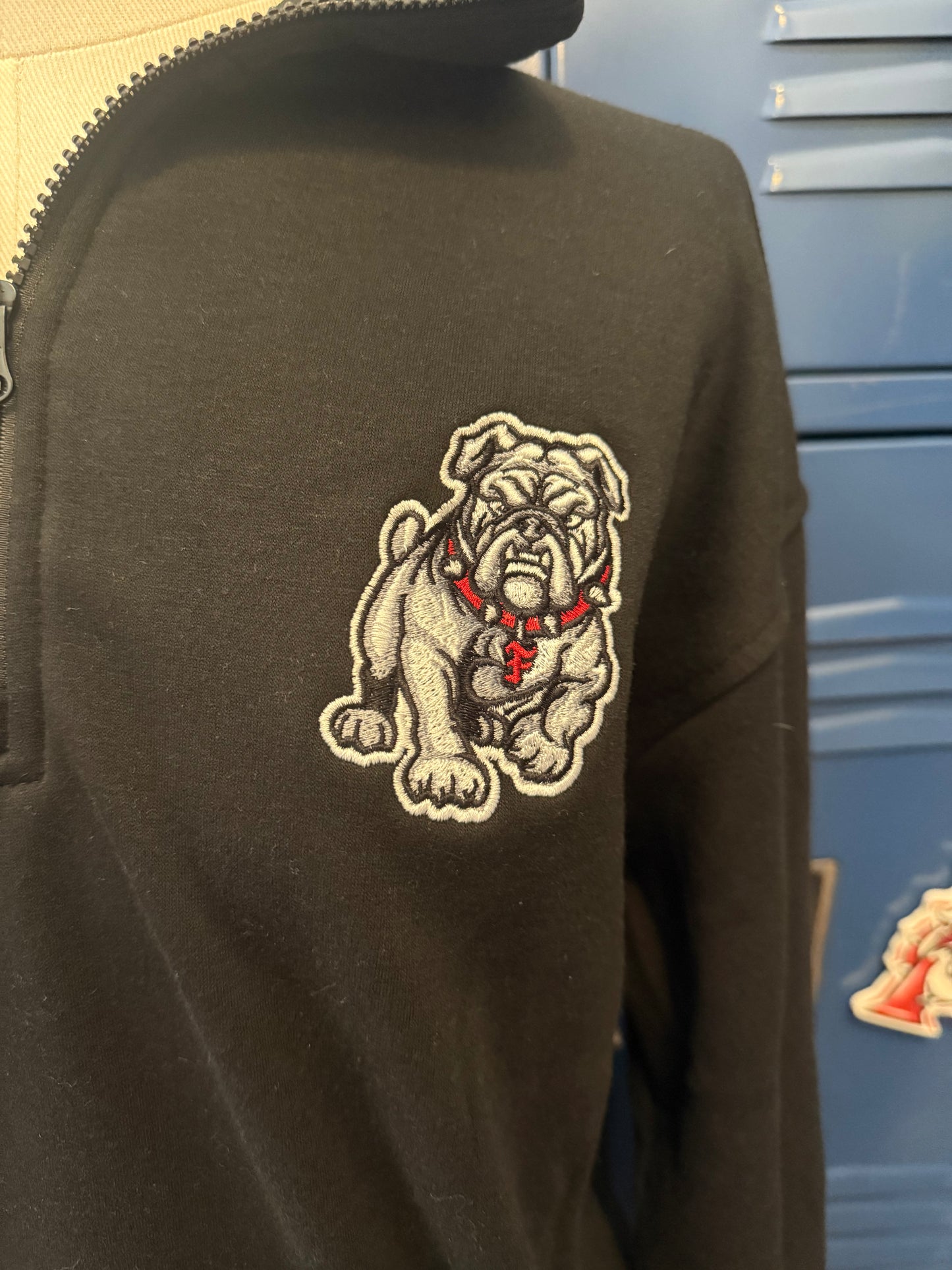 Bulldog Premium Ladies Half zip Drawstring Pullover