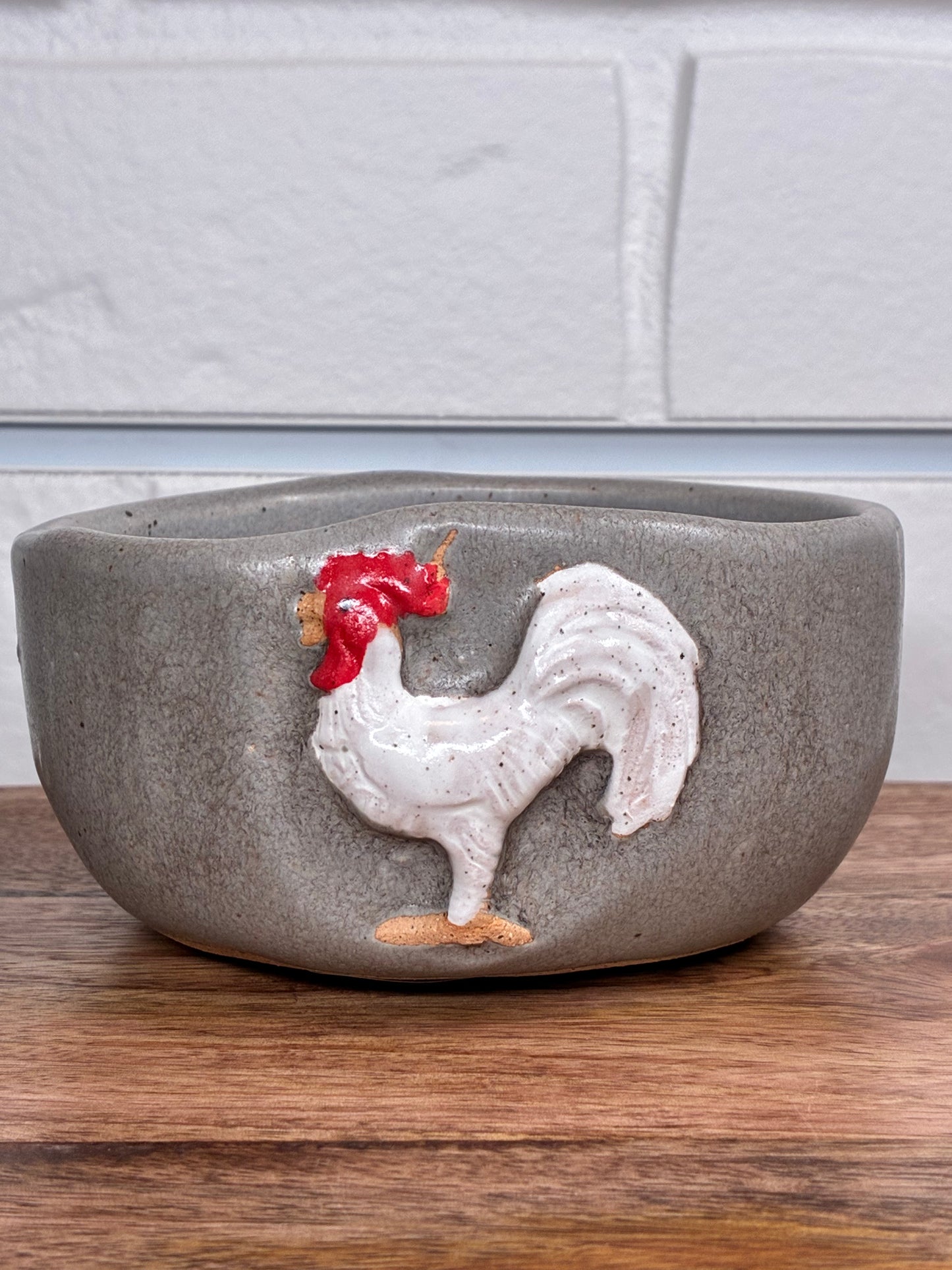 Rooster Pottery Candles