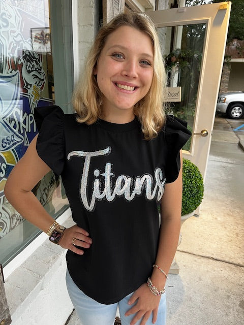 Titans Flutter Sleeve Top