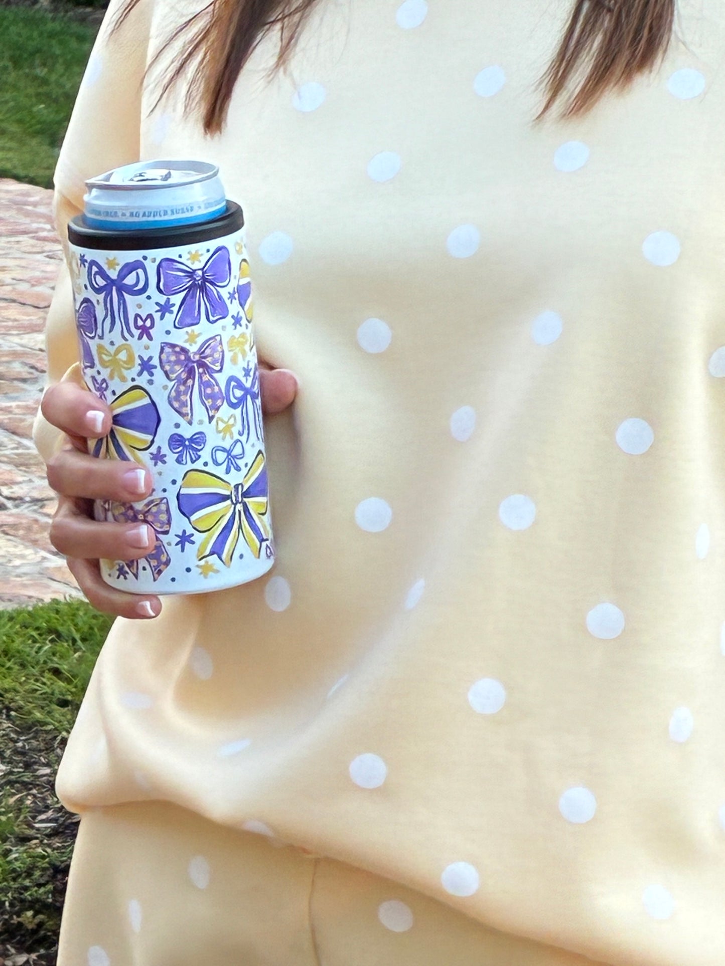 Harmony Pale Yellow Polka Dot Shorts Set