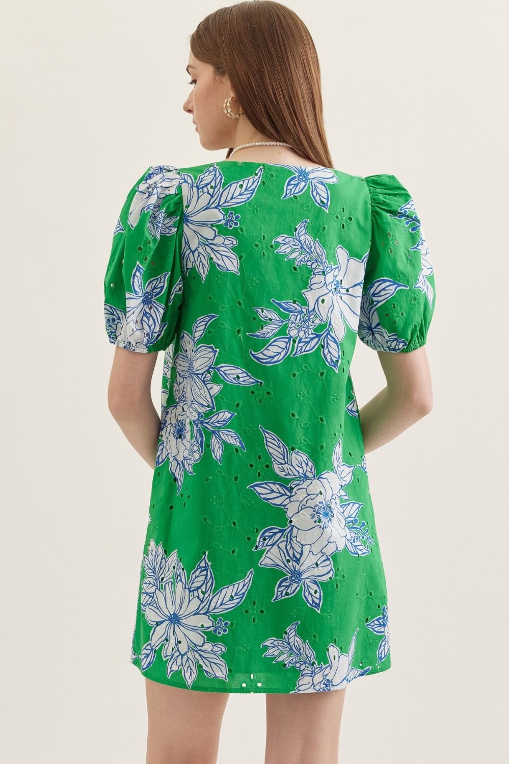 The Stacy Green Botanical Print Dress