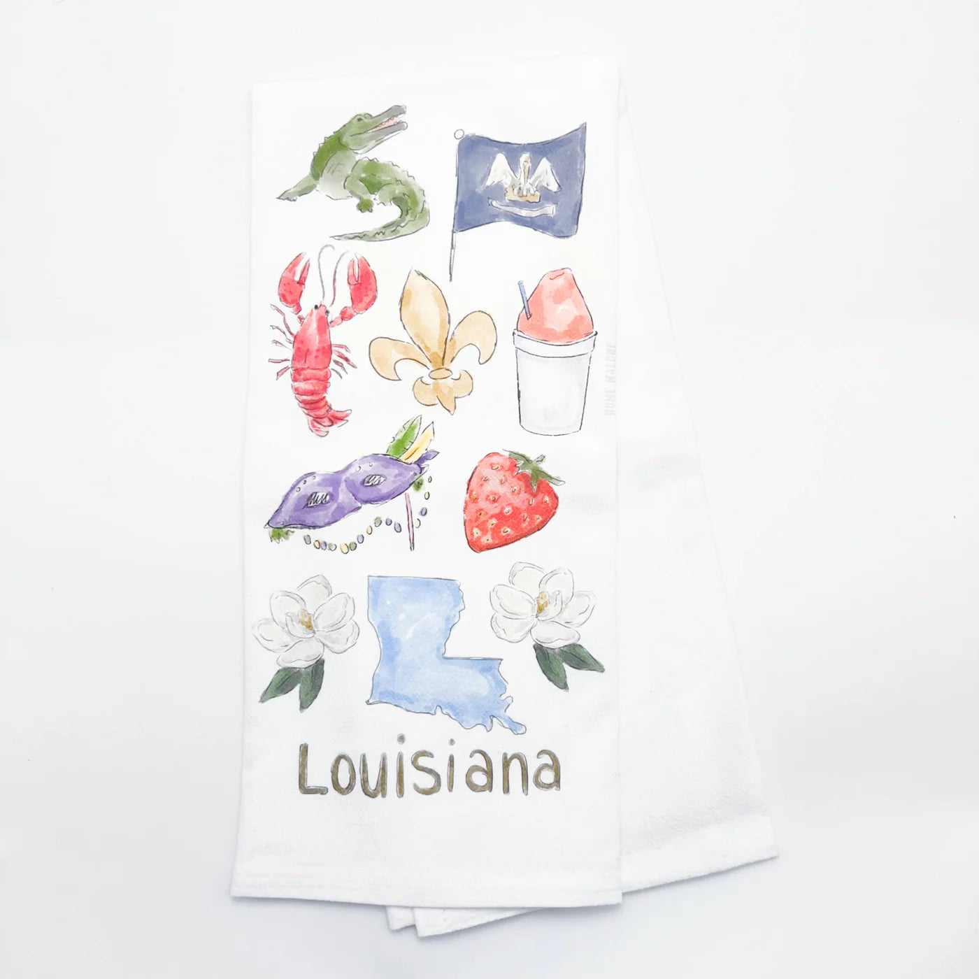 Louisiana Icons Tea Towel
