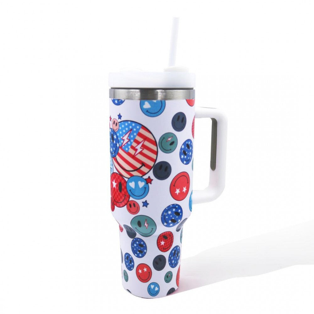 Patriotic 40oz Tumbler with Handle