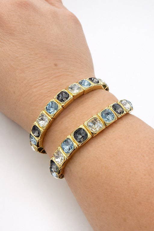 Sweet stack blue bracelet