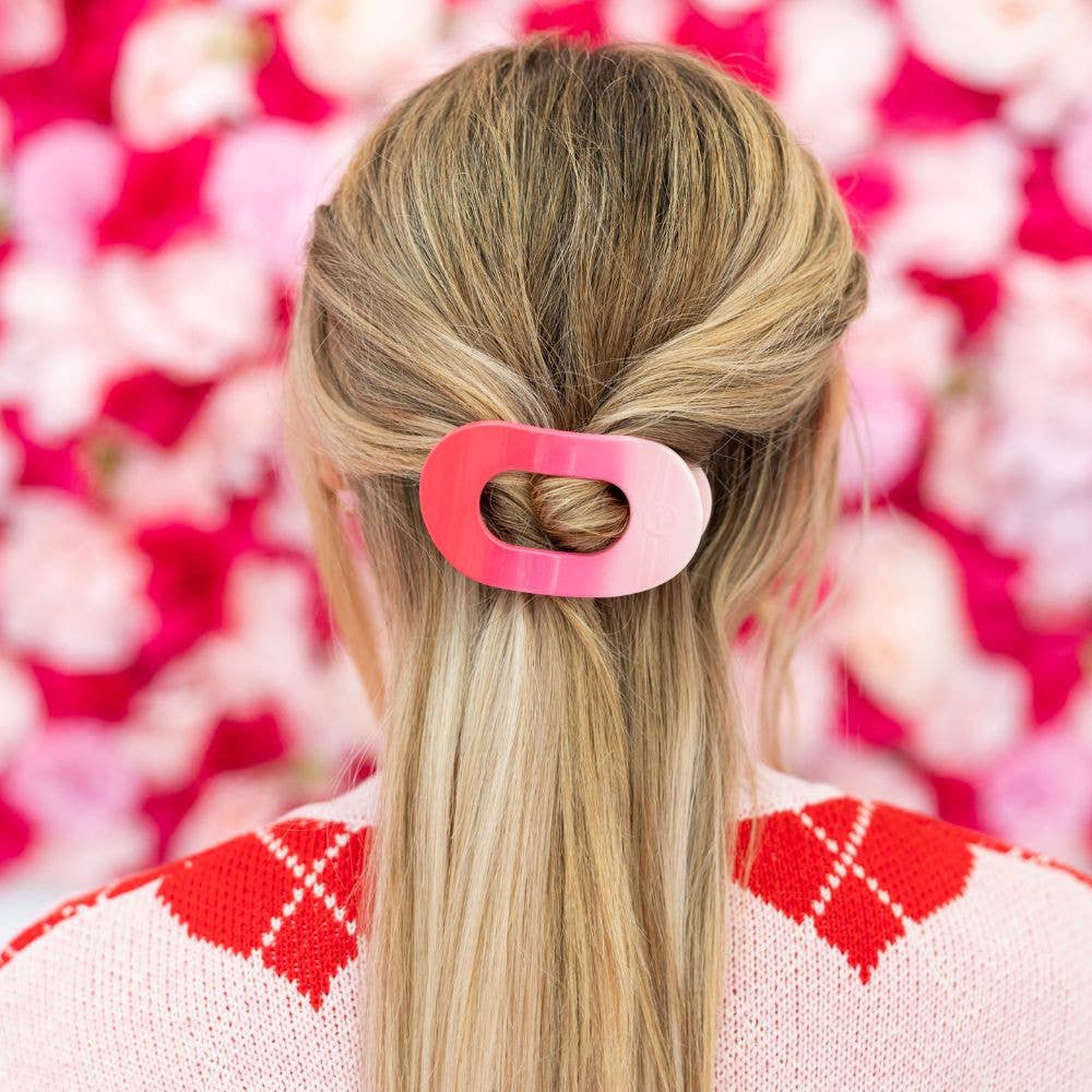 Flat Round Hair Clip | Small | Kiss & Tell