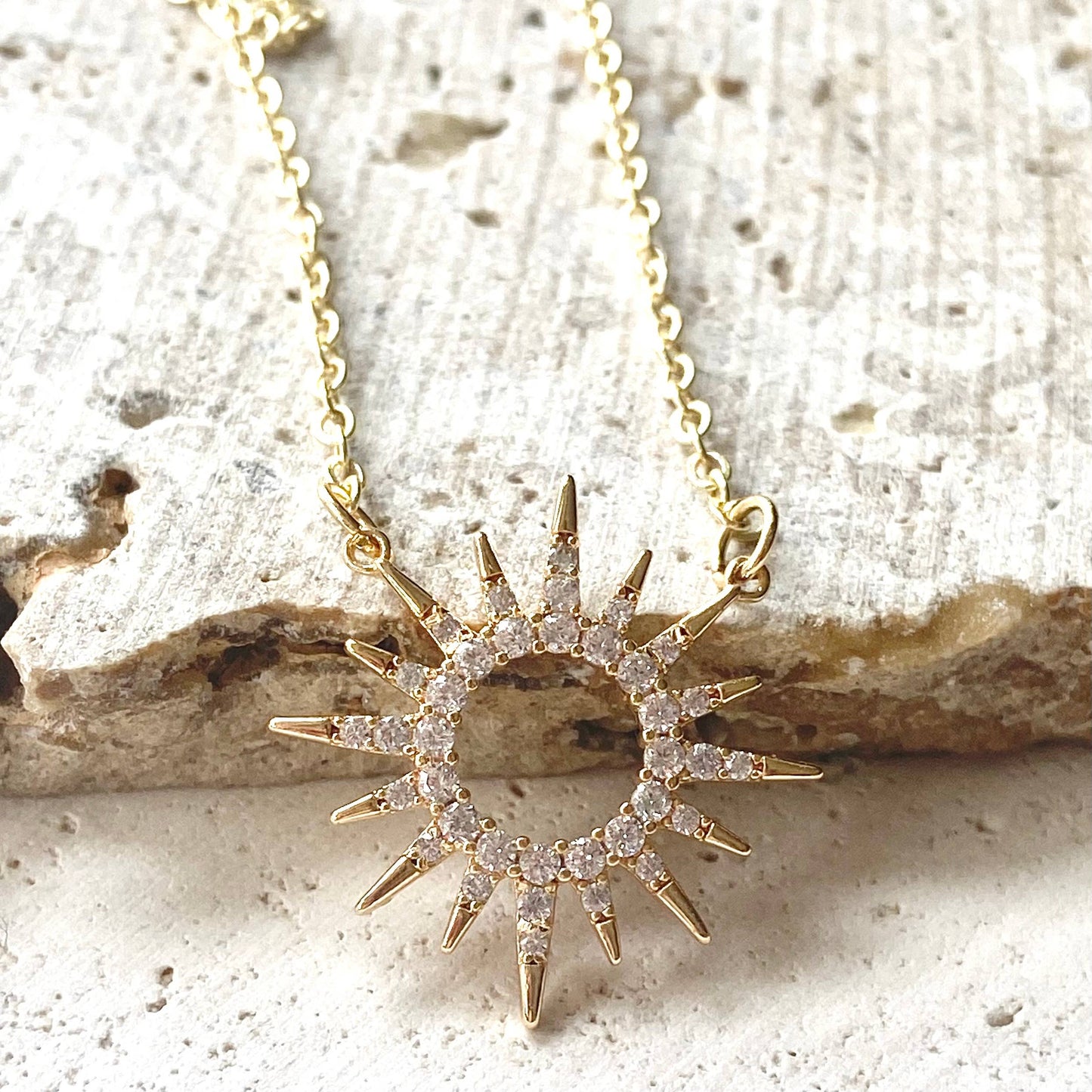 Sun celestial necklace