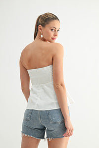 Bella Bow Strapless Top