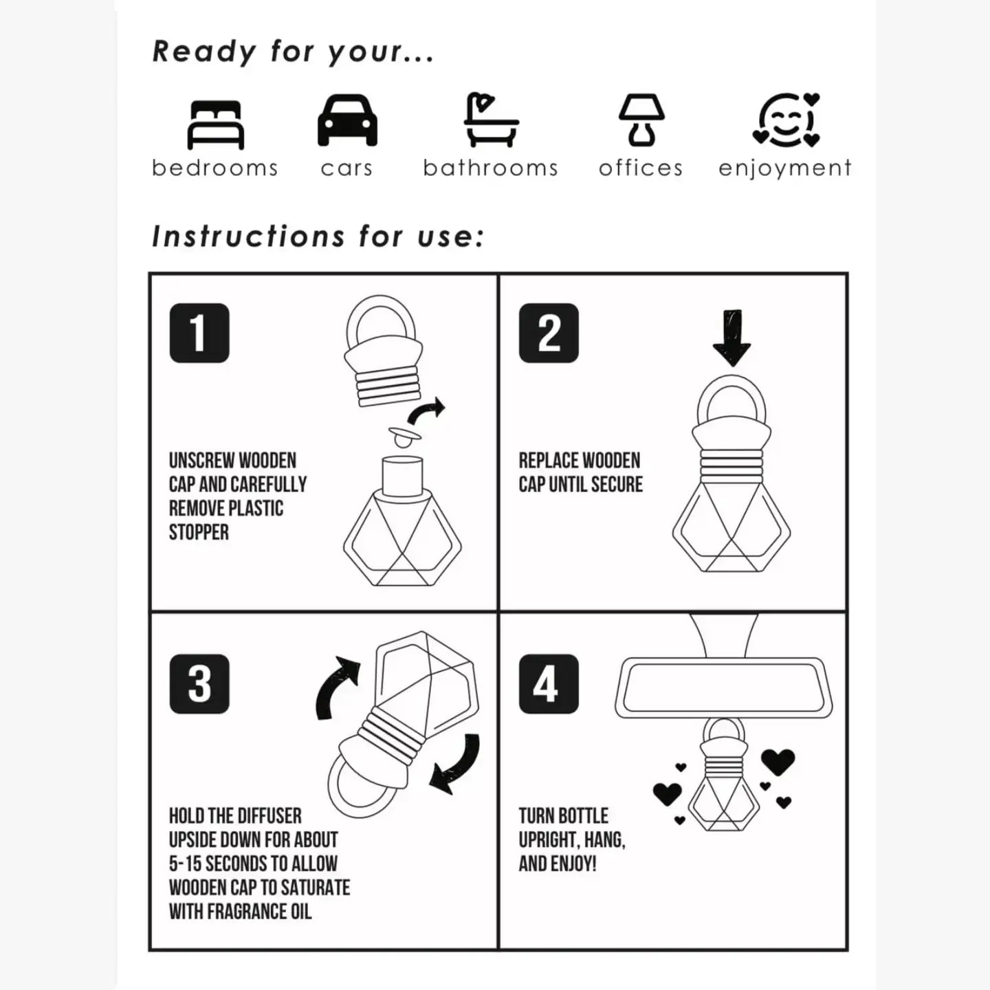 Car Fragrance Diffuser| Teakwood- Pouch/Refill