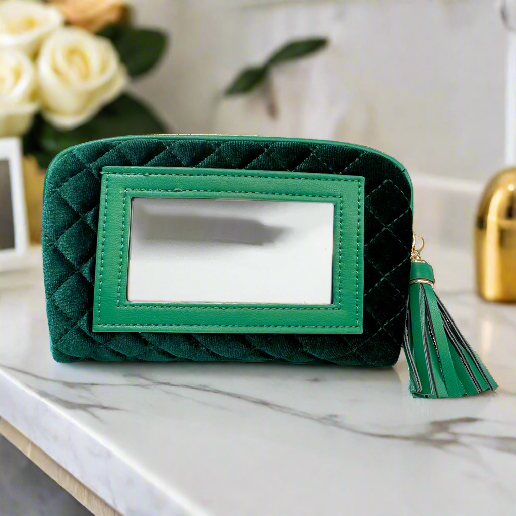 Glam Makeup Case - Emerald Velvet