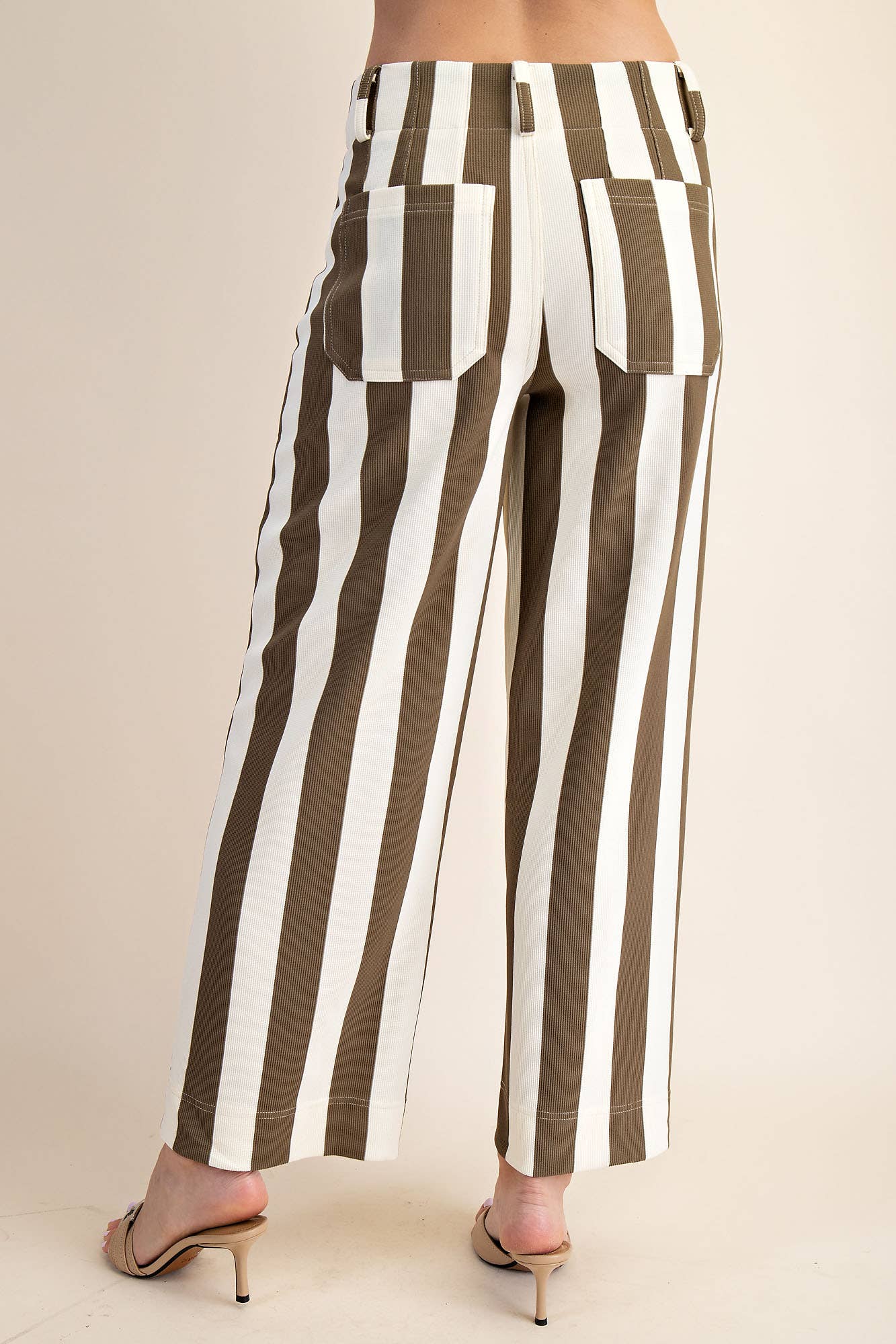 Brown Colette Cropped Wide-Leg Pants