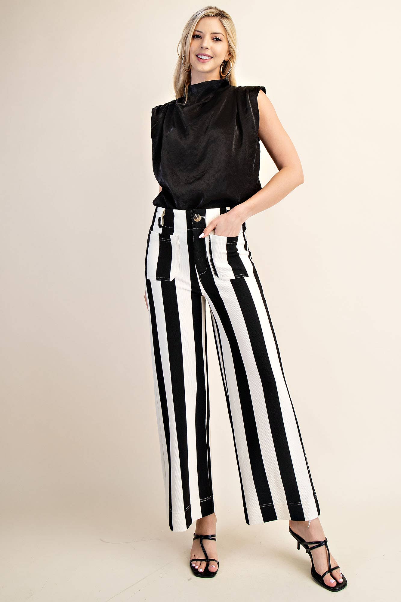 Brown Colette Cropped Wide-Leg Pants