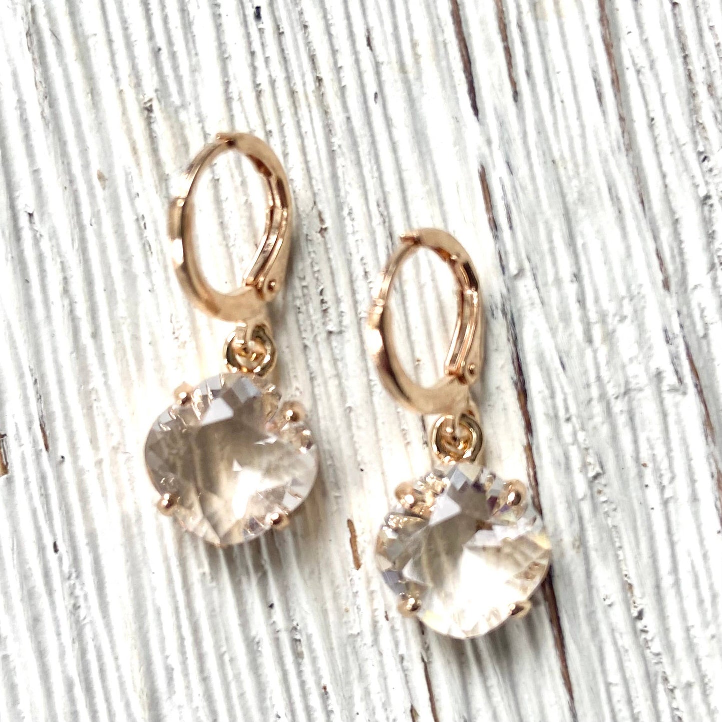 Clear crystal earrings