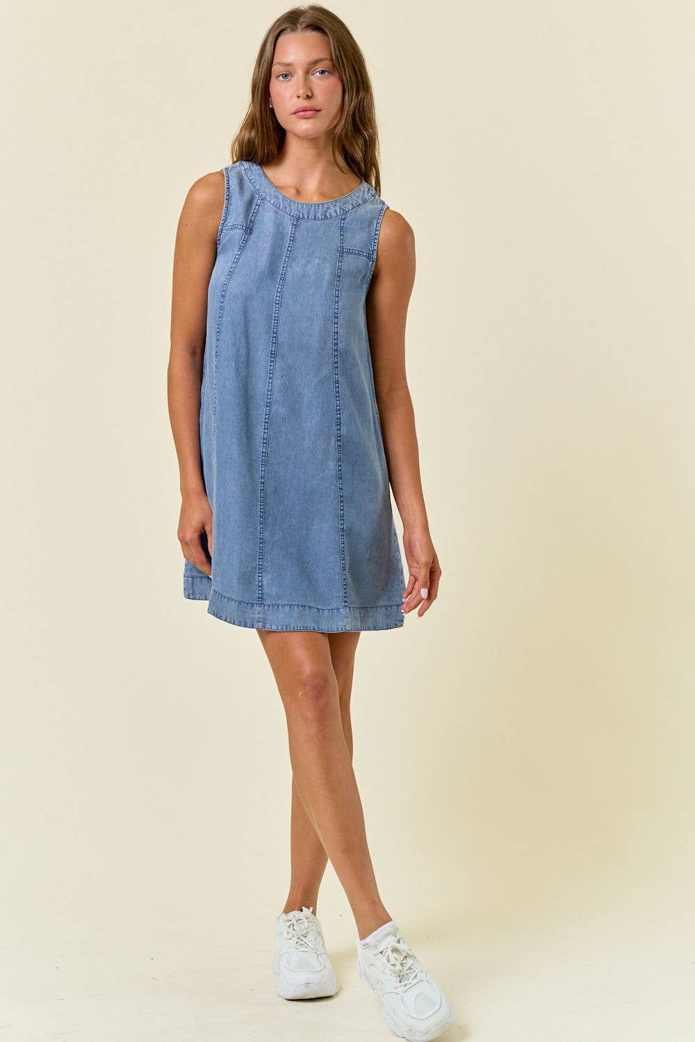 Saturday Social Chambray A line Dress