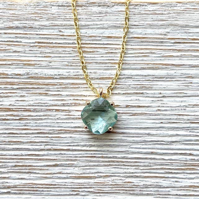 Aquamarine Crystal necklace