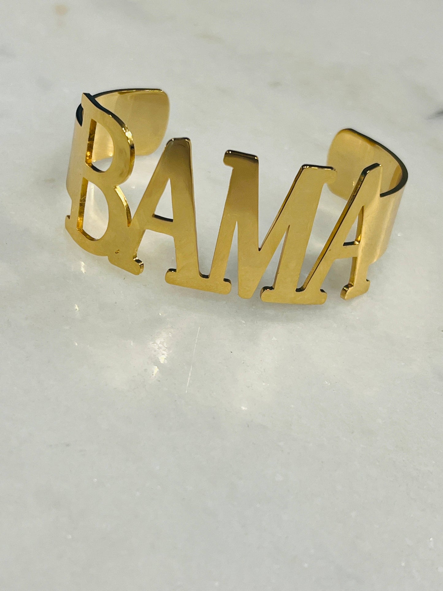 NEW! BAMA Bangle Bracelets Tarnish Resistant All Caps -