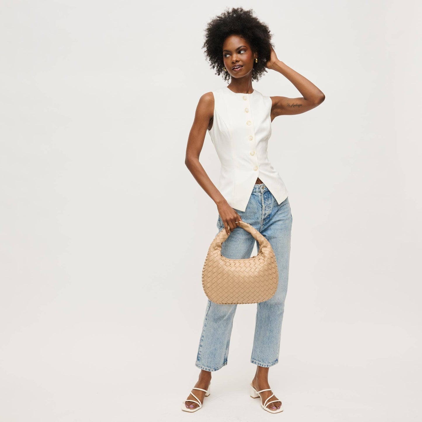 Wendy Woven Shoulder Bag