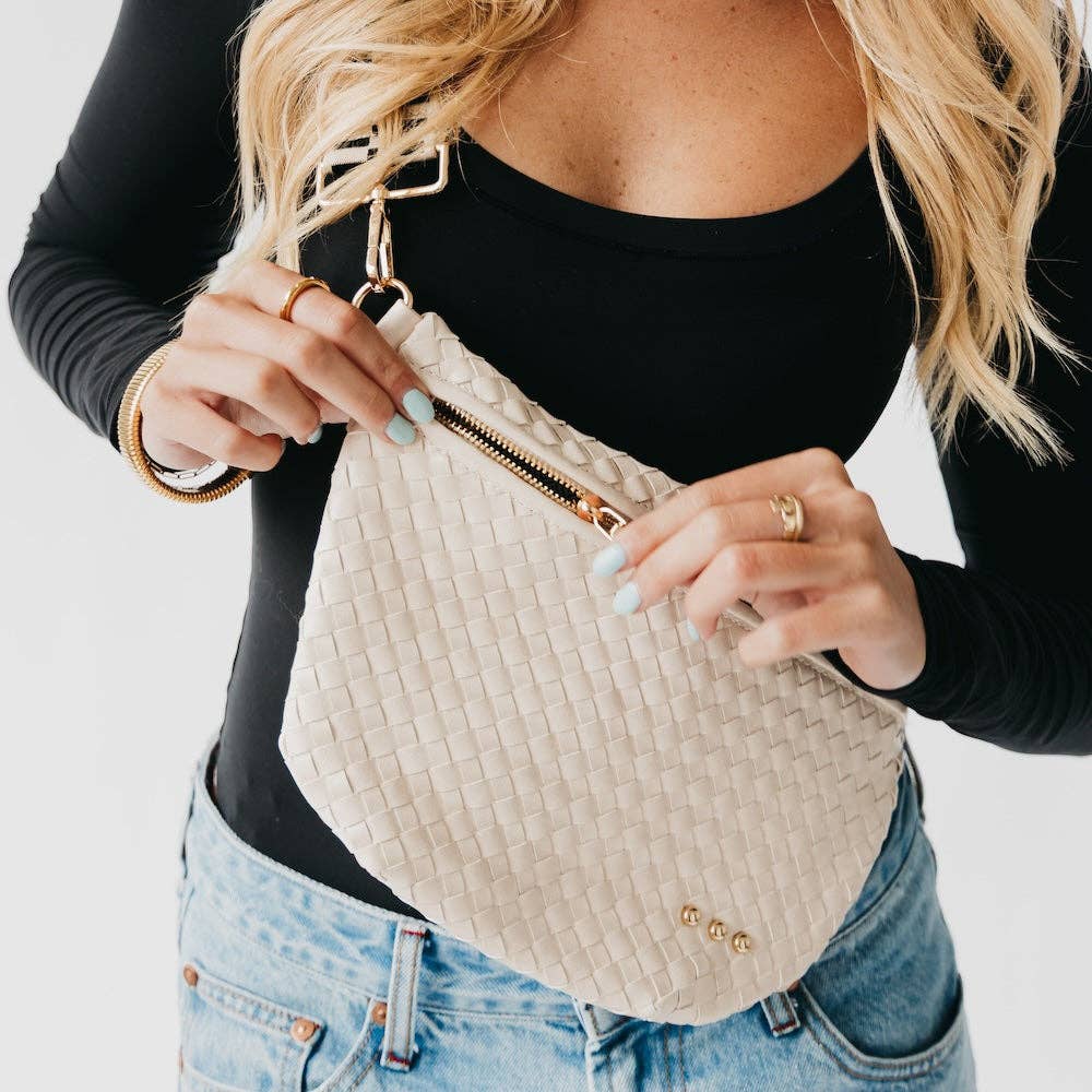 Cream Westlyn Woven Bum Bag