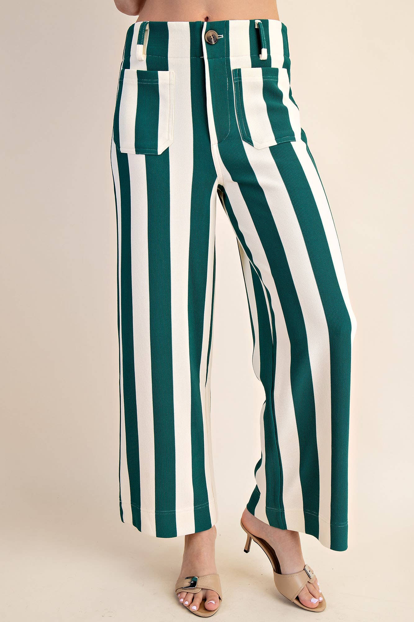 Brown Colette Cropped Wide-Leg Pants