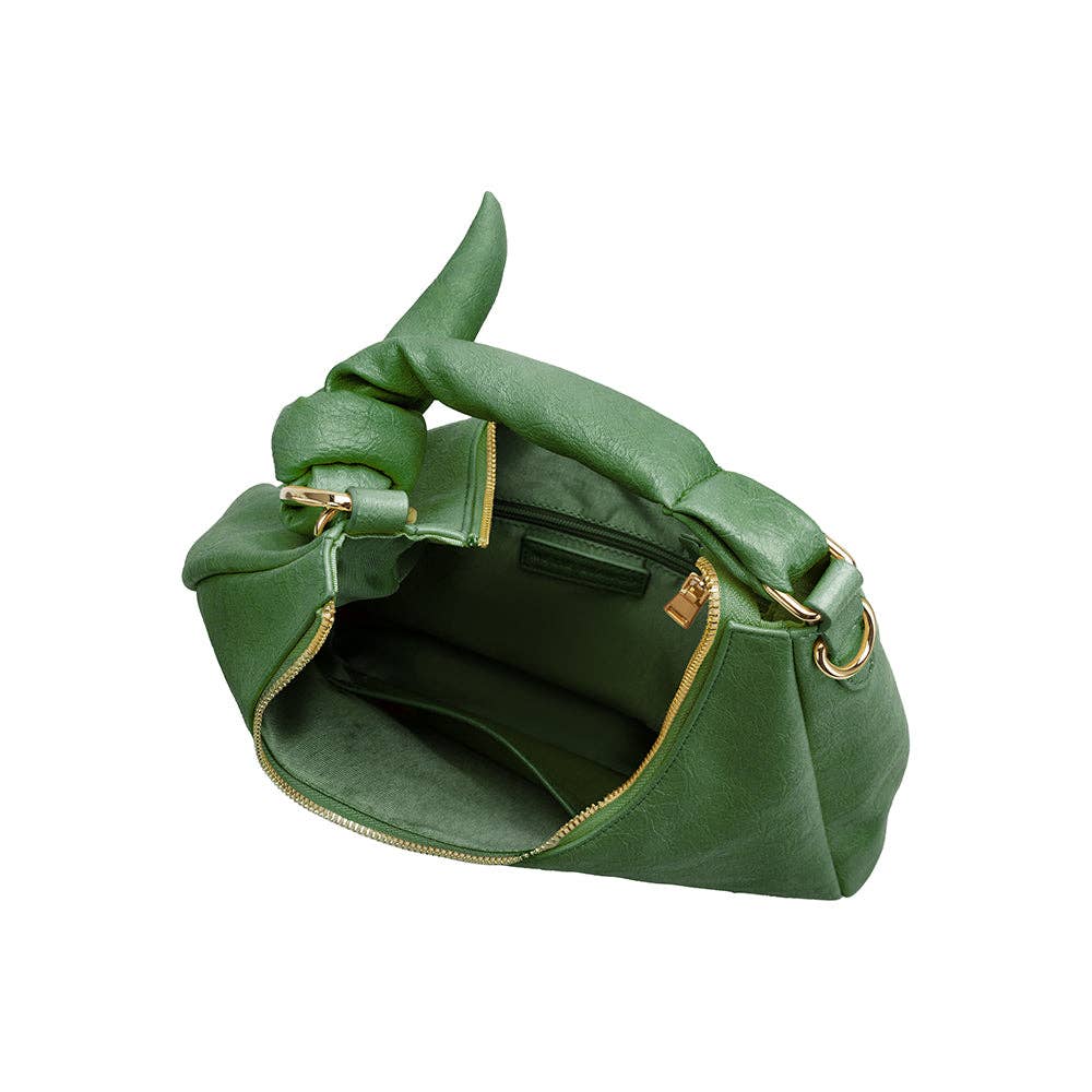 Lilie Green Recycled Vegan Shoulder Bag