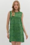 Basil 3D Applique Sleeveless dress