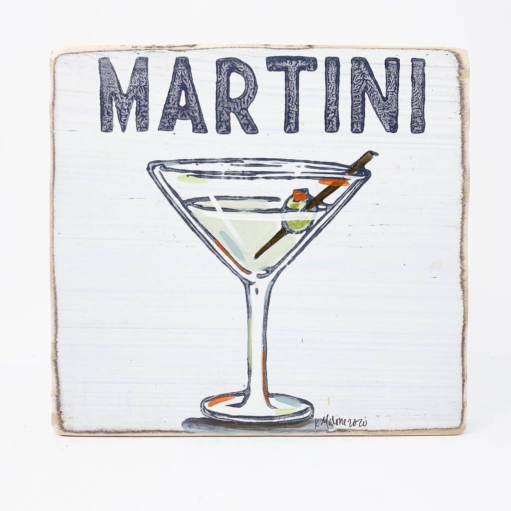 Square Wood Signs - Fun Decorative Wall Decor: Old Fashioned