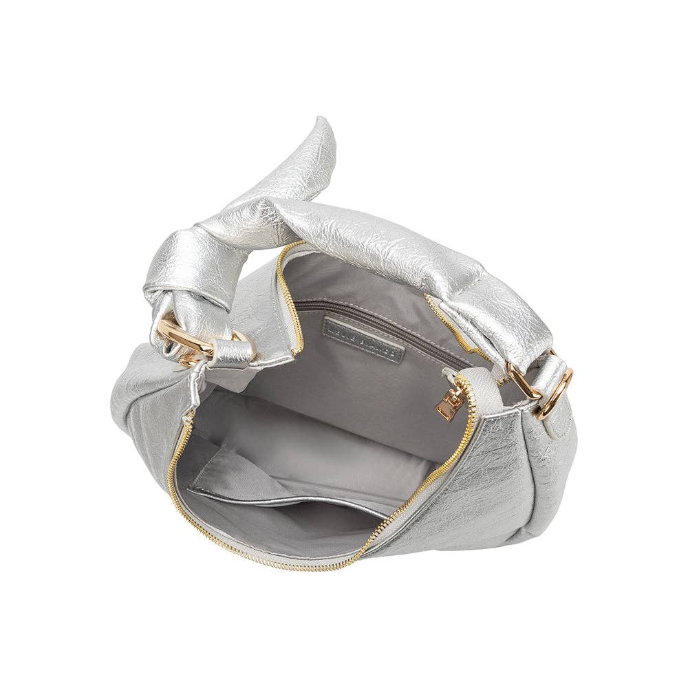 Lilie Silver Recycled Vegan Shoulder Bag
