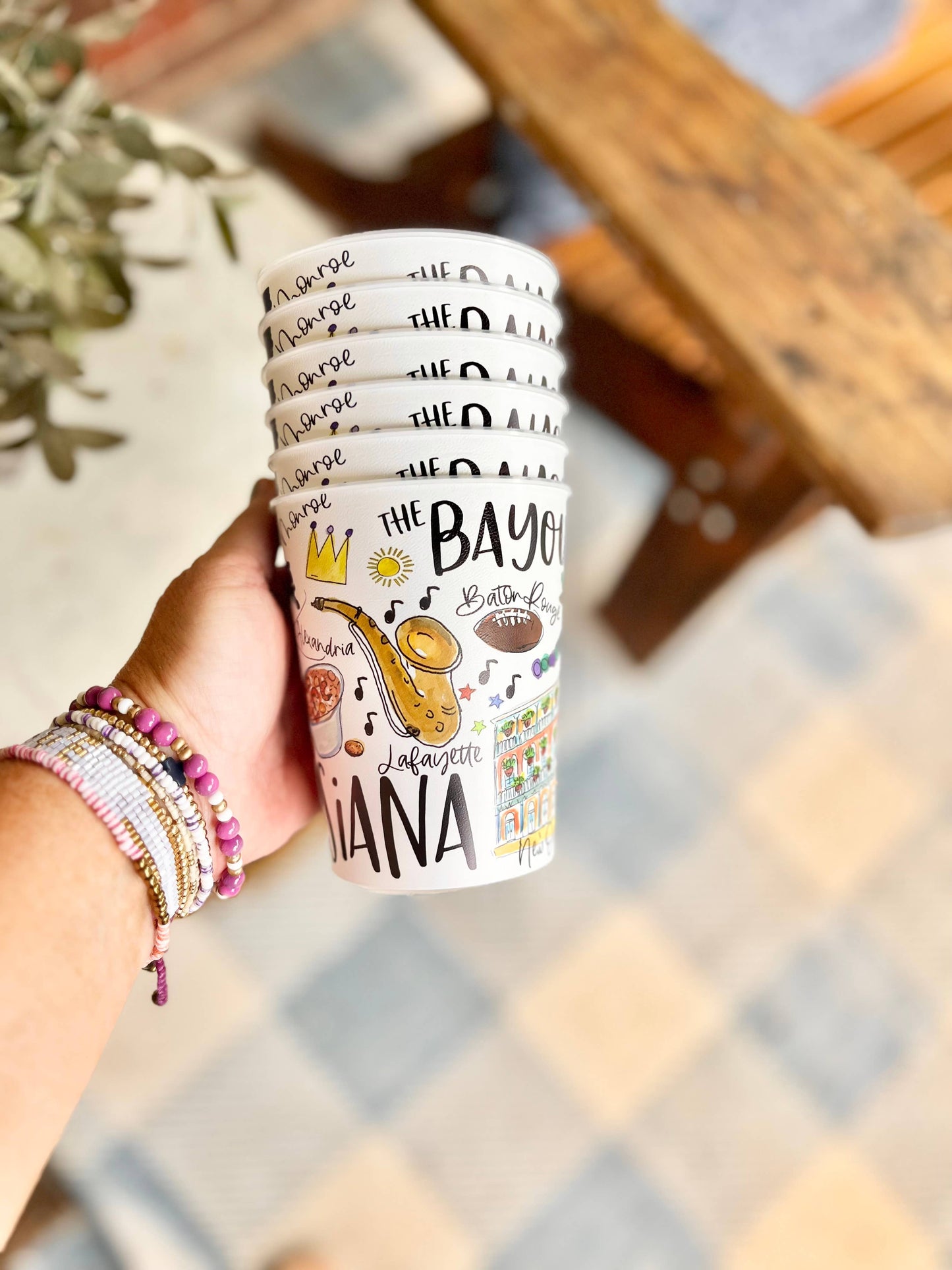 State of Louisiana Reusable Party Cups, state pride