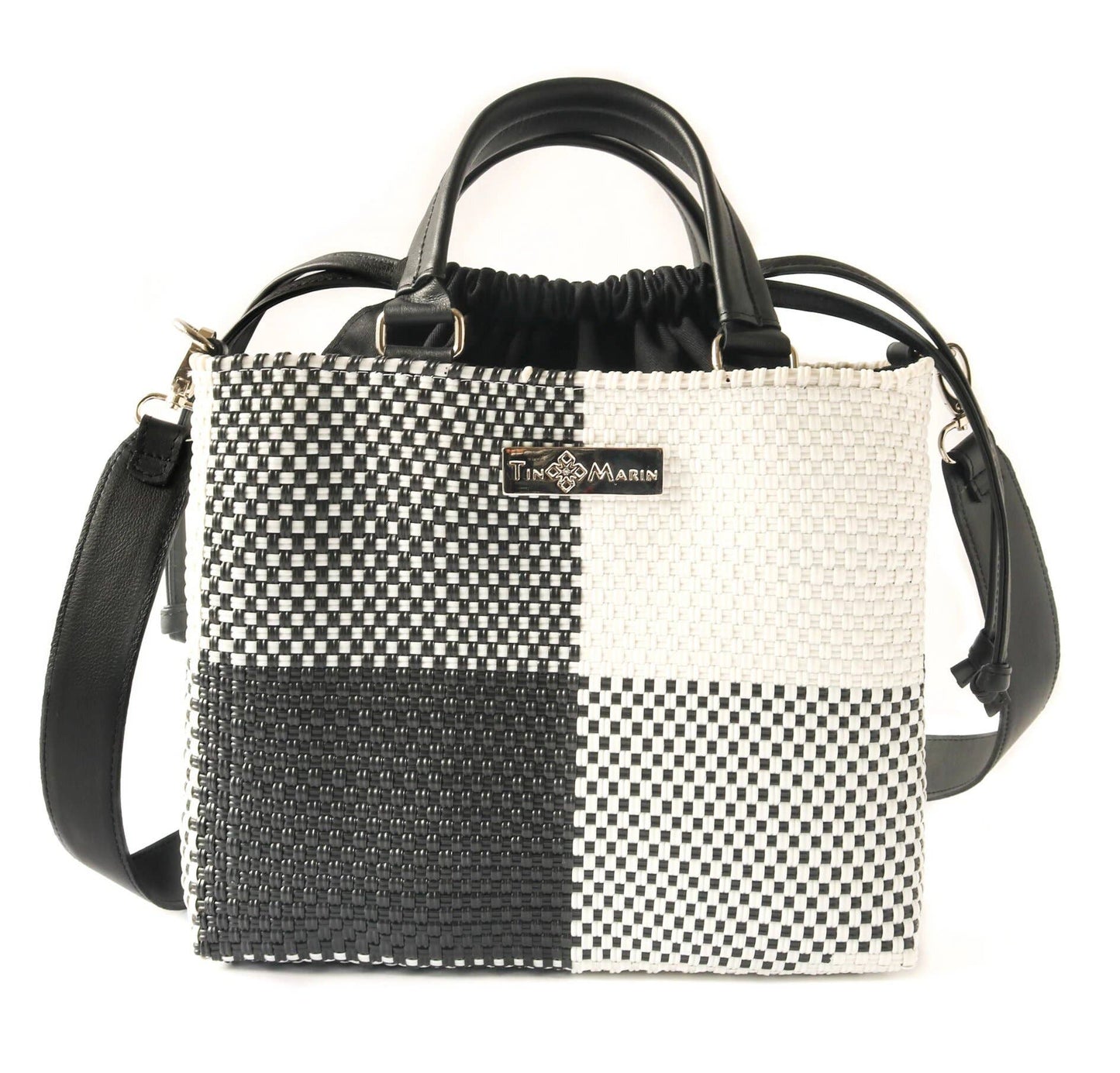 Lucy Medium Woven Crossbody with Drawstring Bag