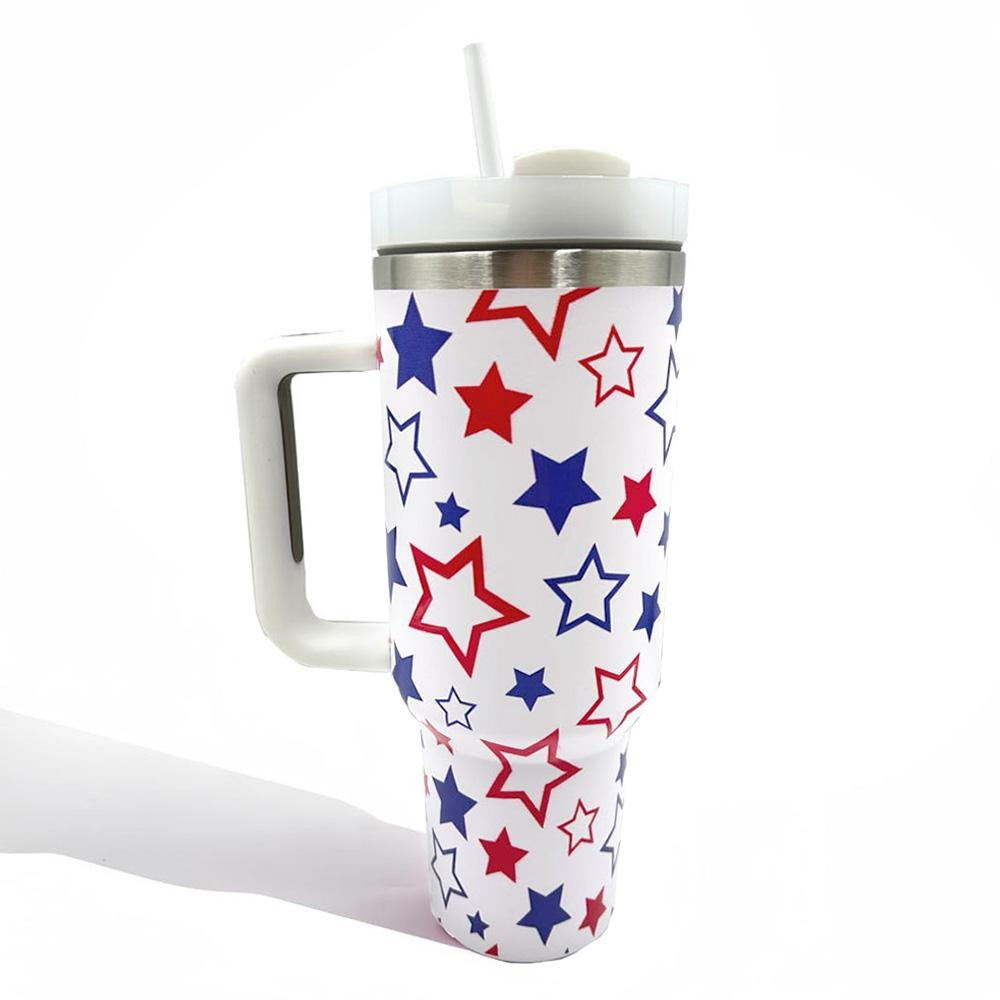 Patriotic 40oz Tumbler with Handle