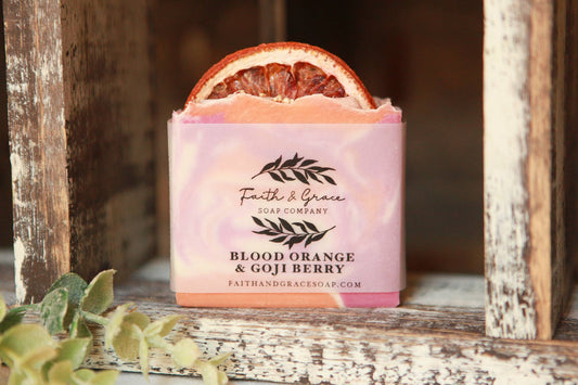 Blood Orange & Goji Berry Artisan Soap, Premium Fragrance