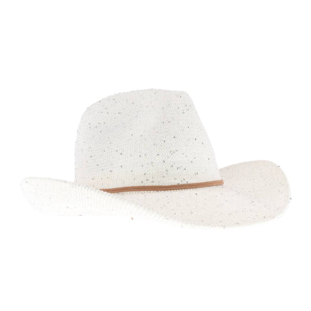 Vegas Sequin Cowboy Hat CBC03: NEW - Lavender