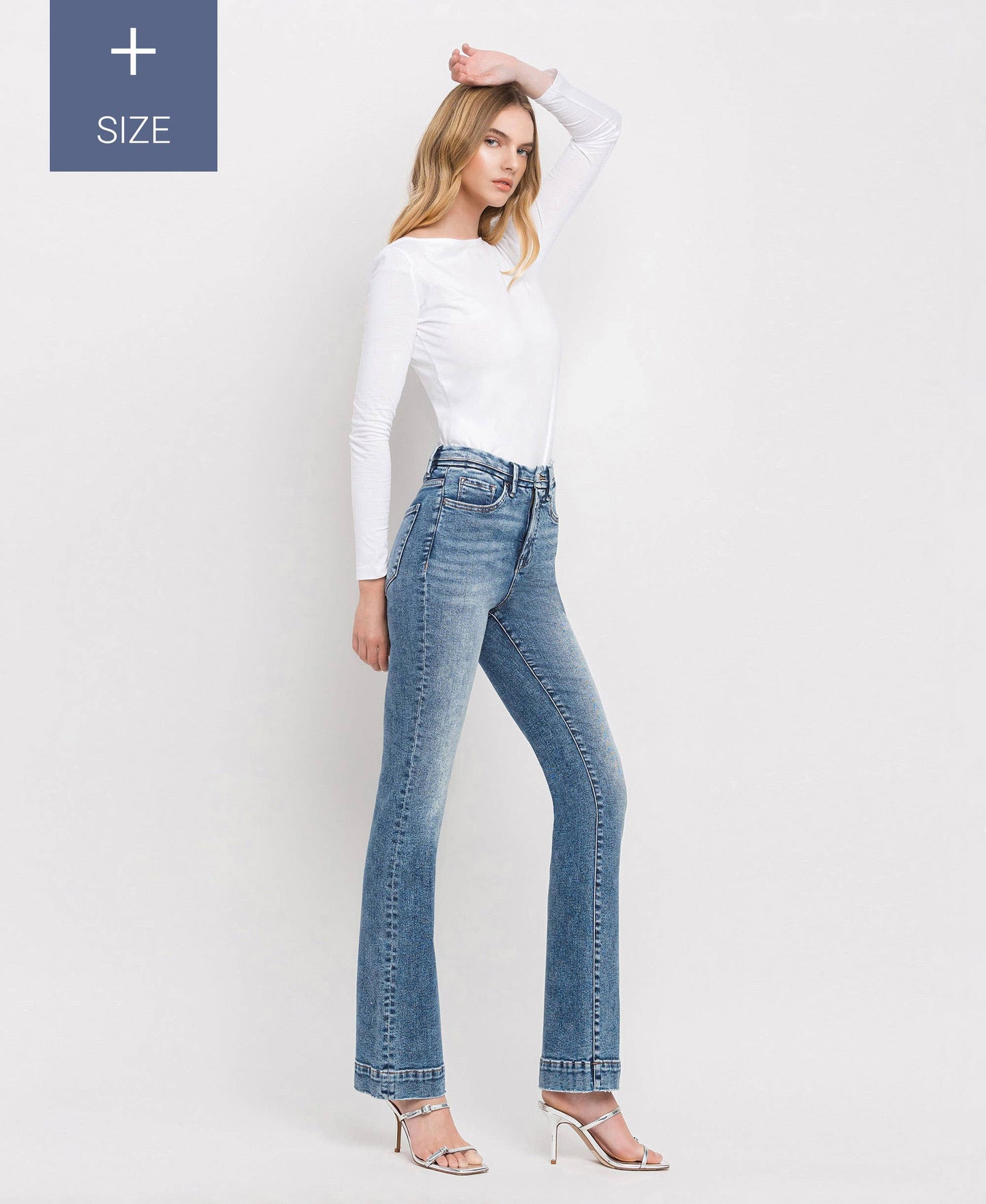 The Erica - High Rise Bootcut Jeans - Peacock Curves Collection
