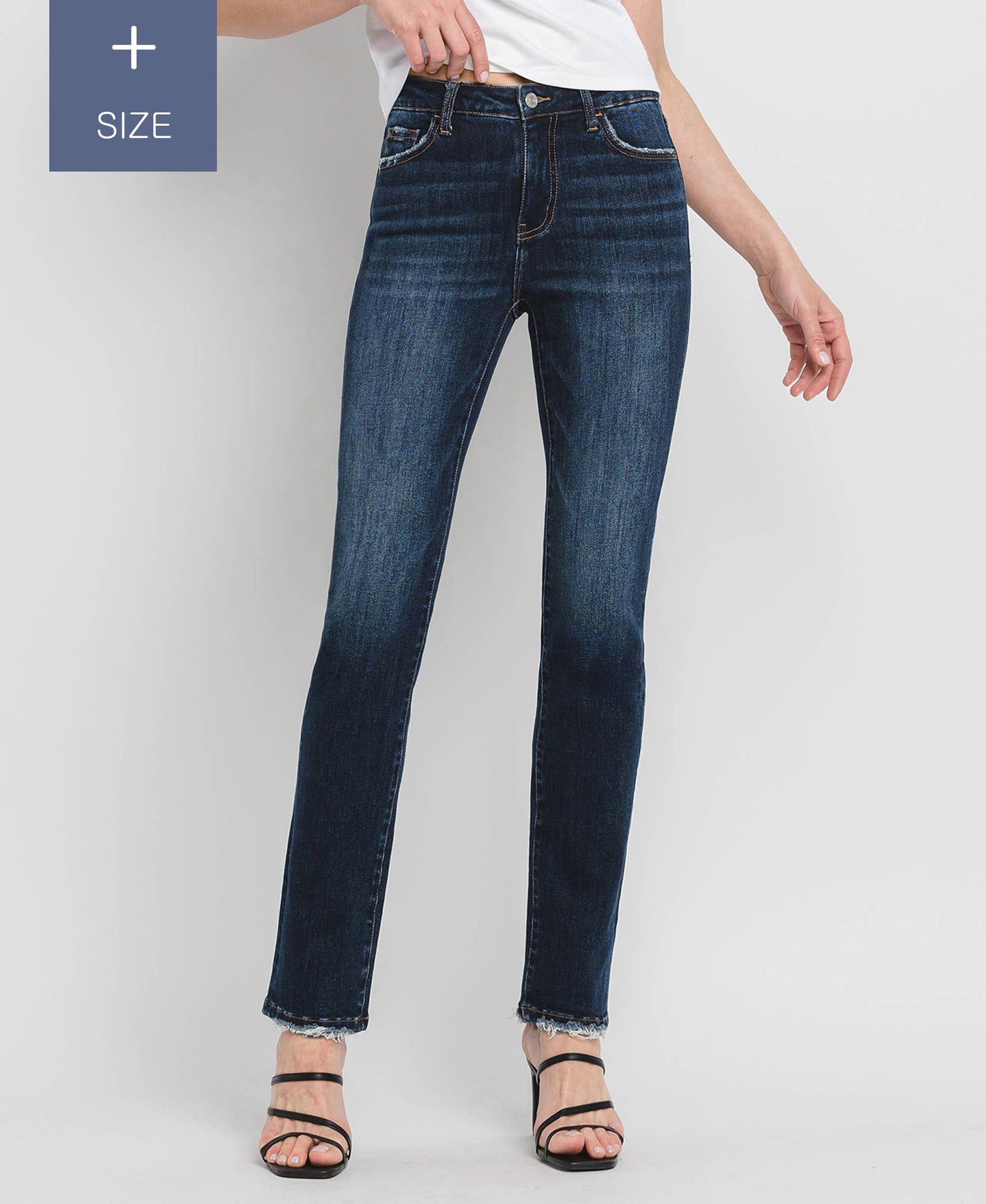 Loveret High Rise Slim Straight Jeans - Curvy