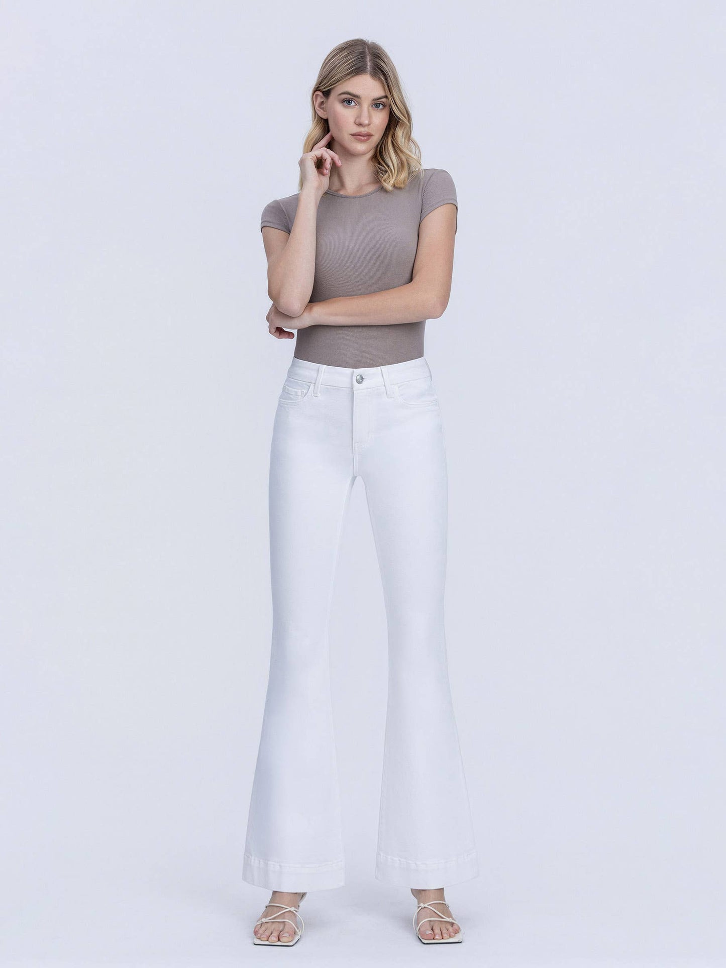 White Lovervet White Flare Jeans