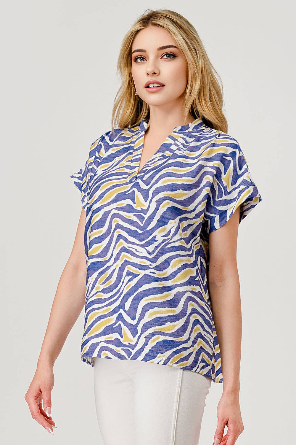 Tiger Stripe Short Sleeve Game Day Top