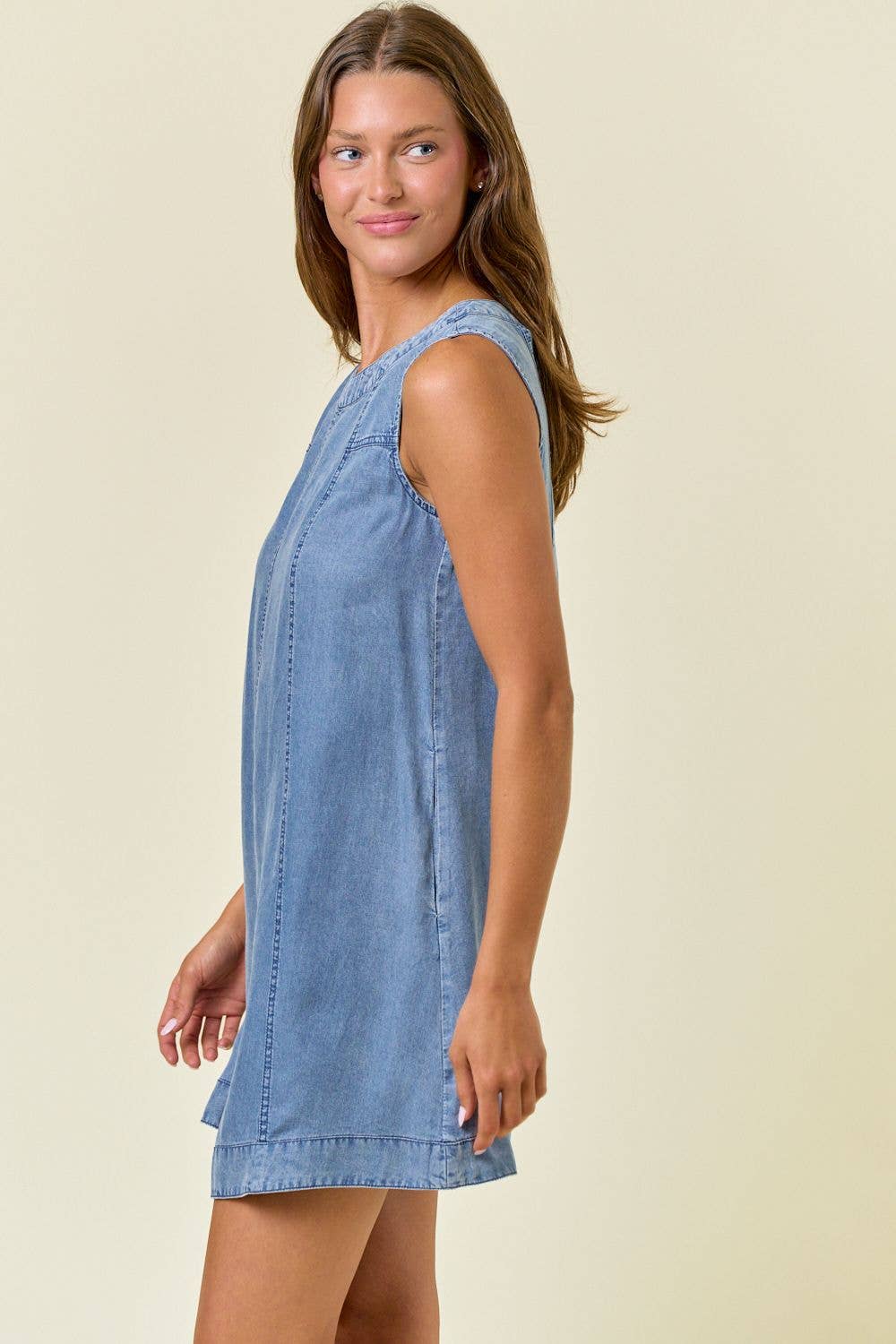 Saturday Social Chambray A line Dress