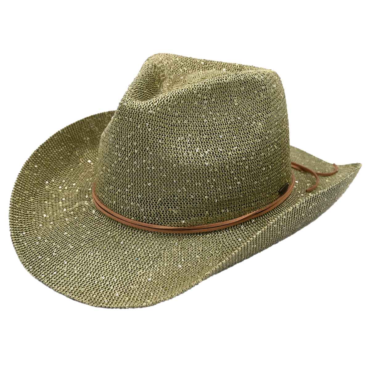 The Dolly Sequin Detail Cowboy Hat