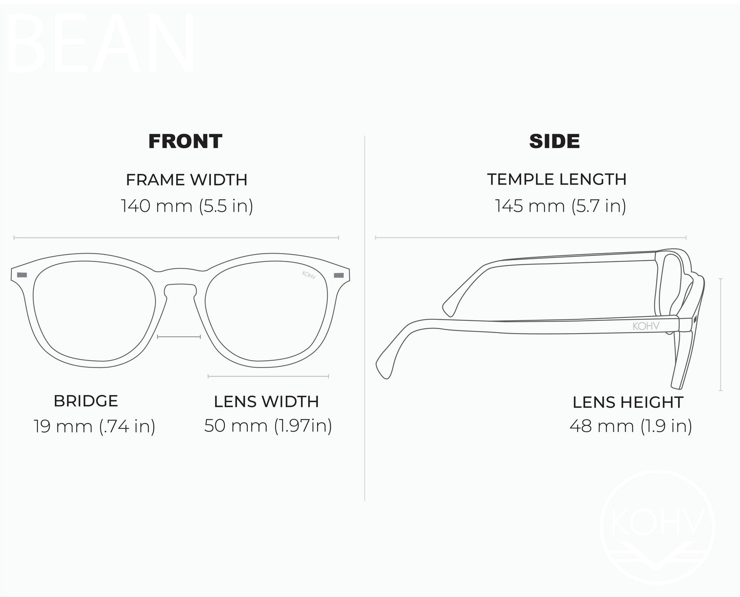 BEAN MATTE FADE Polarized Unisex Round Classic Sunglasses