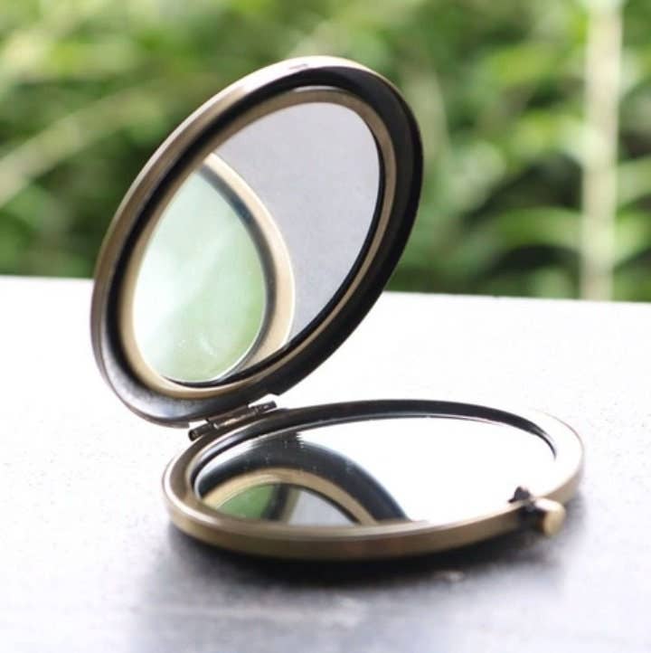 Rylee Floral Embroidered Compact Mirror