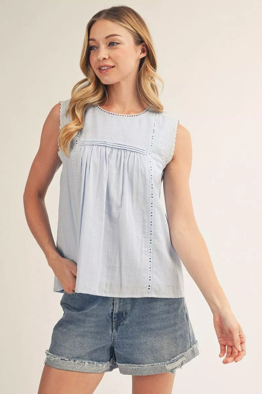 Light Blue Graceful Breeze Top