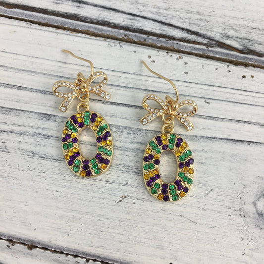 MG Stone King Cake Earrings