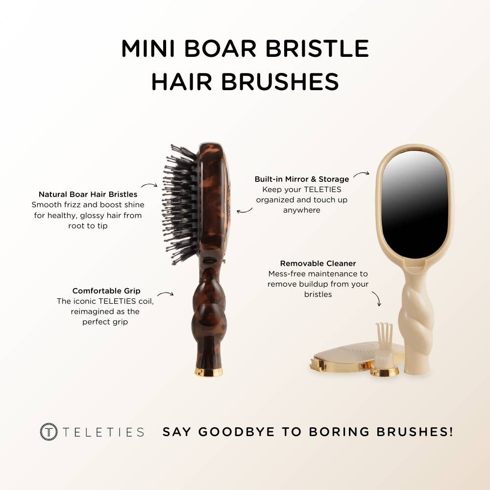 TELETIES mini boar bristle graphic