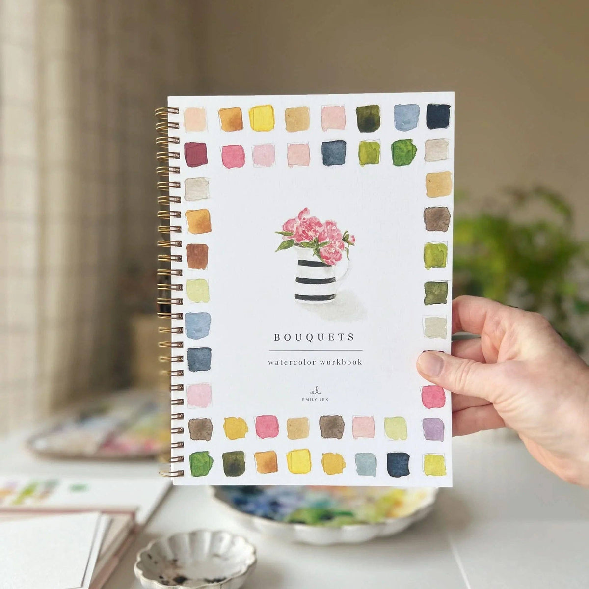 Holding the Bouquets watercolor workbook